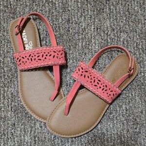 Pink and Brown Sandals